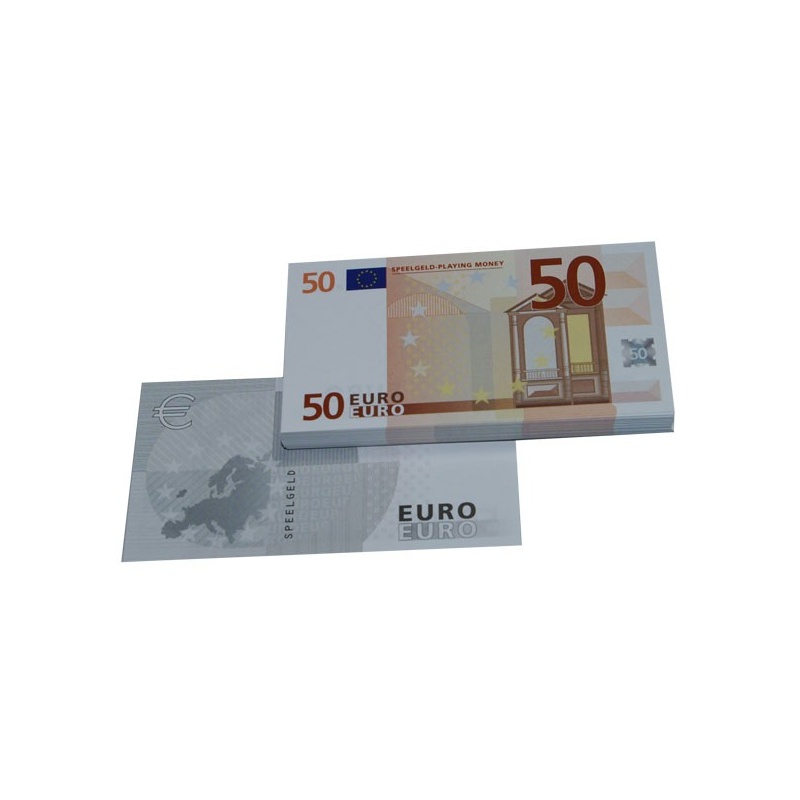 oplichterij Onderstrepen bijvoorbeeld 50 Euro biljetten speelgeld (100 biljetten) - Speelkaartenshop