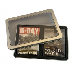 Set speelkaarten D-Day en World War II in blik