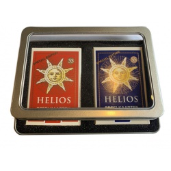 Set Helios speelkaarten in blik